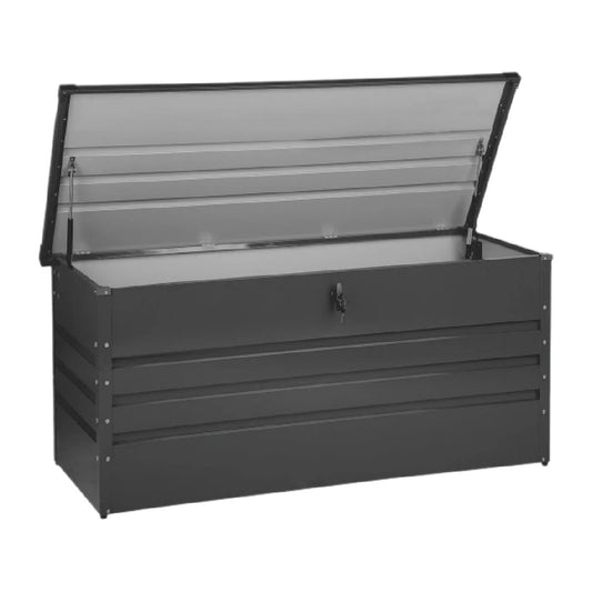 Coffre de rangement en métal pour jardin - 120 x 60 x 60